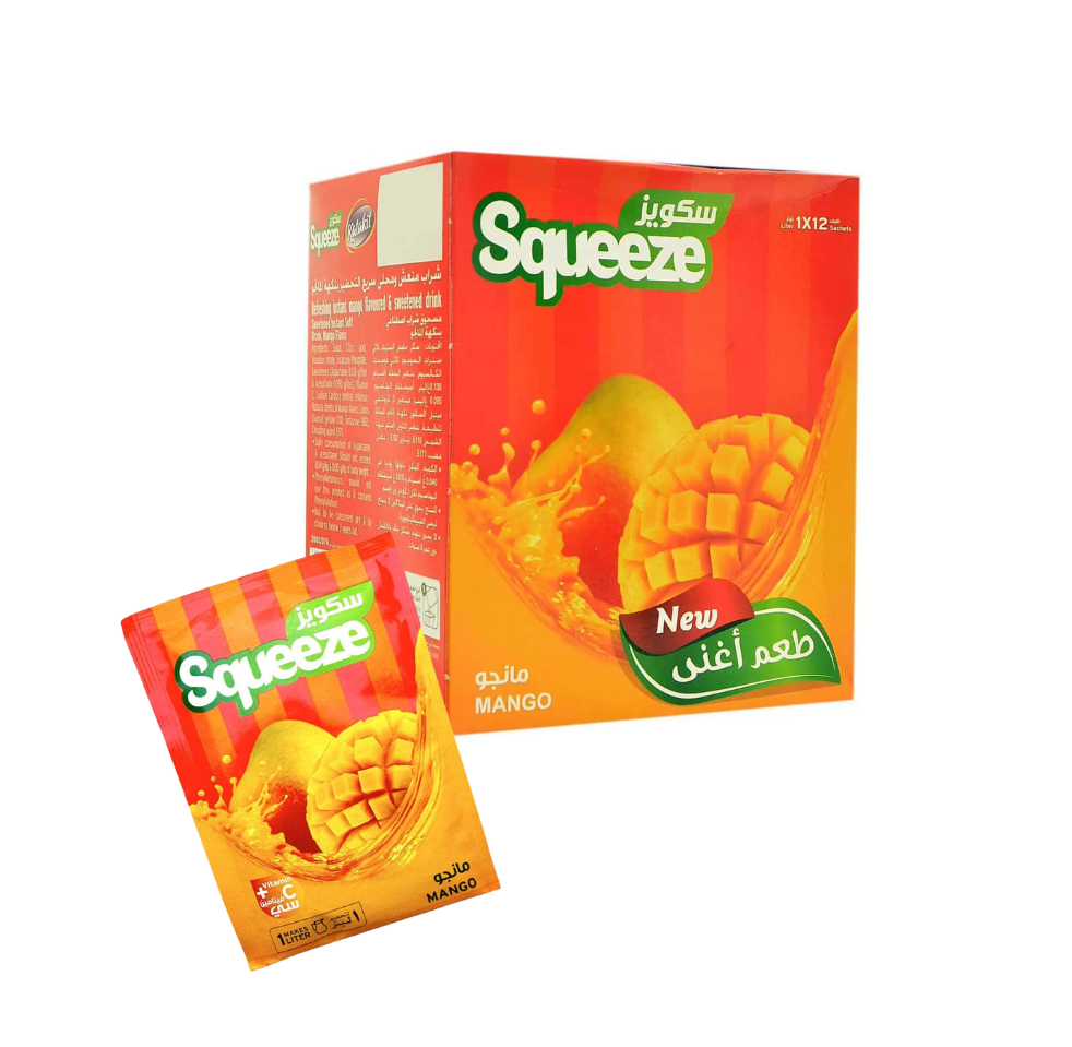 Mango Puder Saft Squeeze 12 Beutel