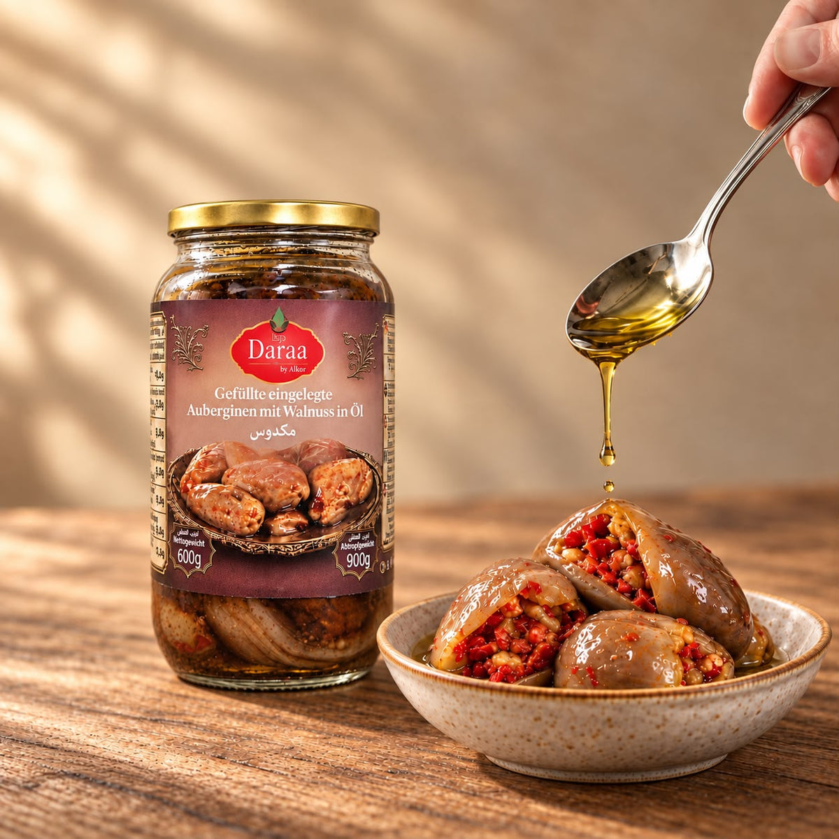 Makdous mit Walnuss mittelscharf Daraa 600 g