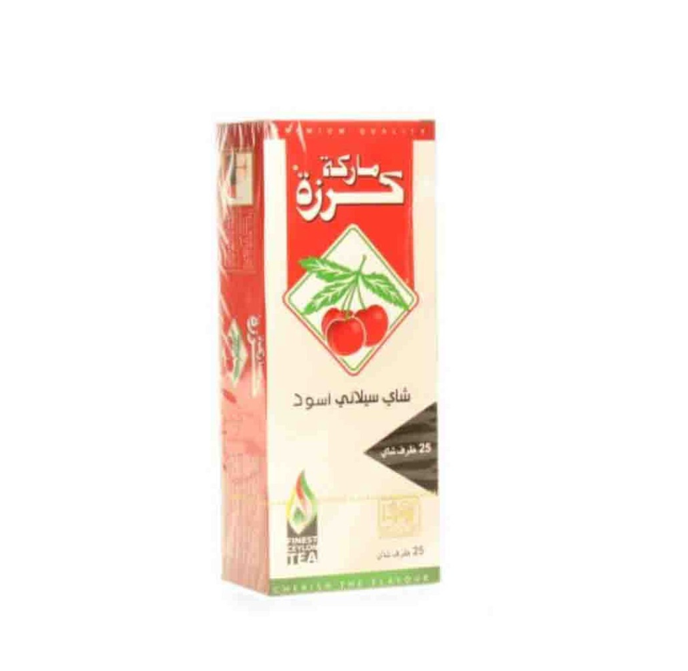 Schwarzer Tee 25 Beuteln Cherry Brand