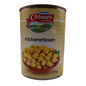 Gekochte kichererbsen Chtoura  400Gr
