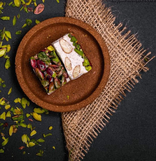 Man und Salwa Nougat mit Pistazien, Kardamom und Mandel المن والسلوى Ab 250g
